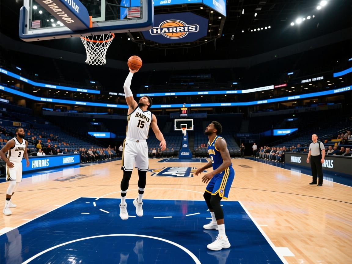 哈里斯全场投篮10中5，罚球2中2得到14分8篮板5助攻——竞技与智慧的双重呈现